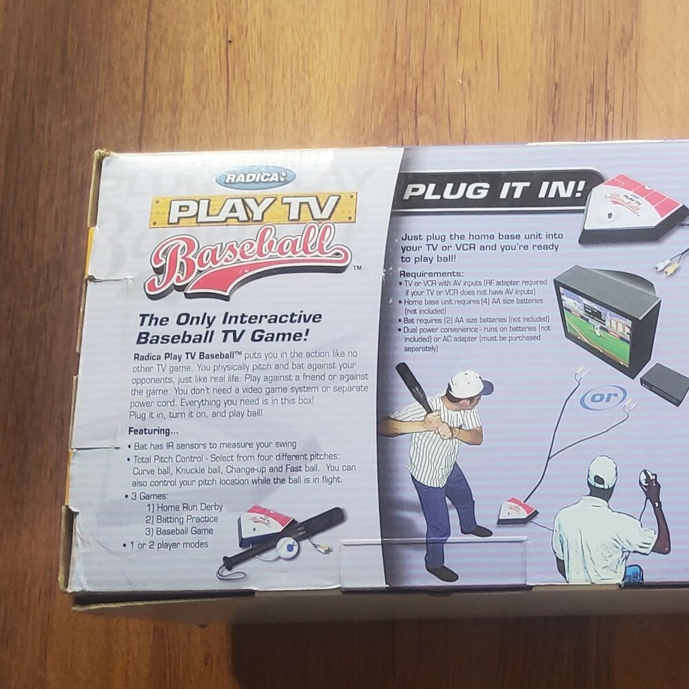 VINTAGE  PLUG N PLAY TV BASEBALL GAME BY RADICA - Picture 4 of 10